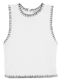 alice + olivia Amity tank top - White