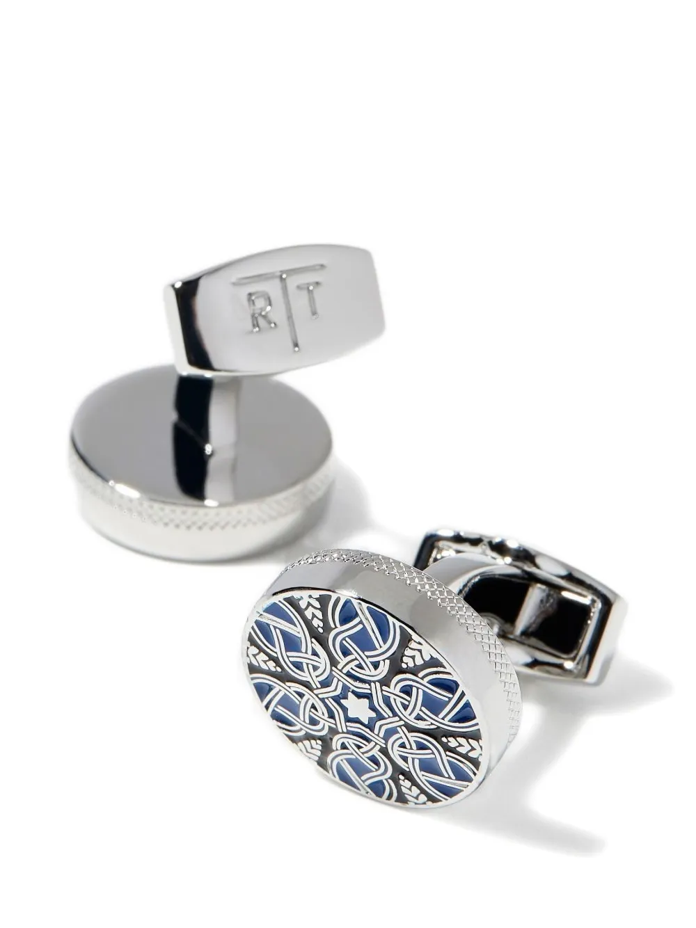 Tateossian Round Cufflinks In Metallic