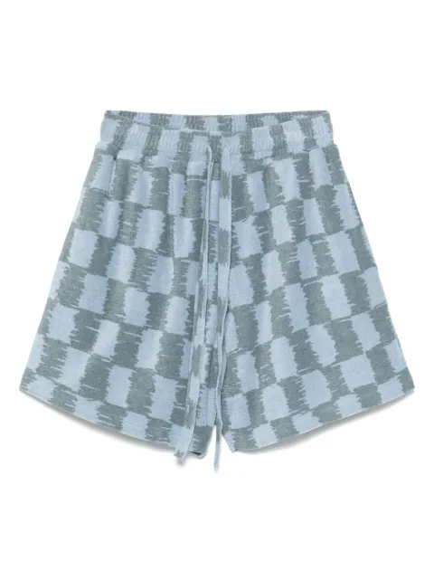 Bonsai shorts con motivo de cuadros de ajedrez