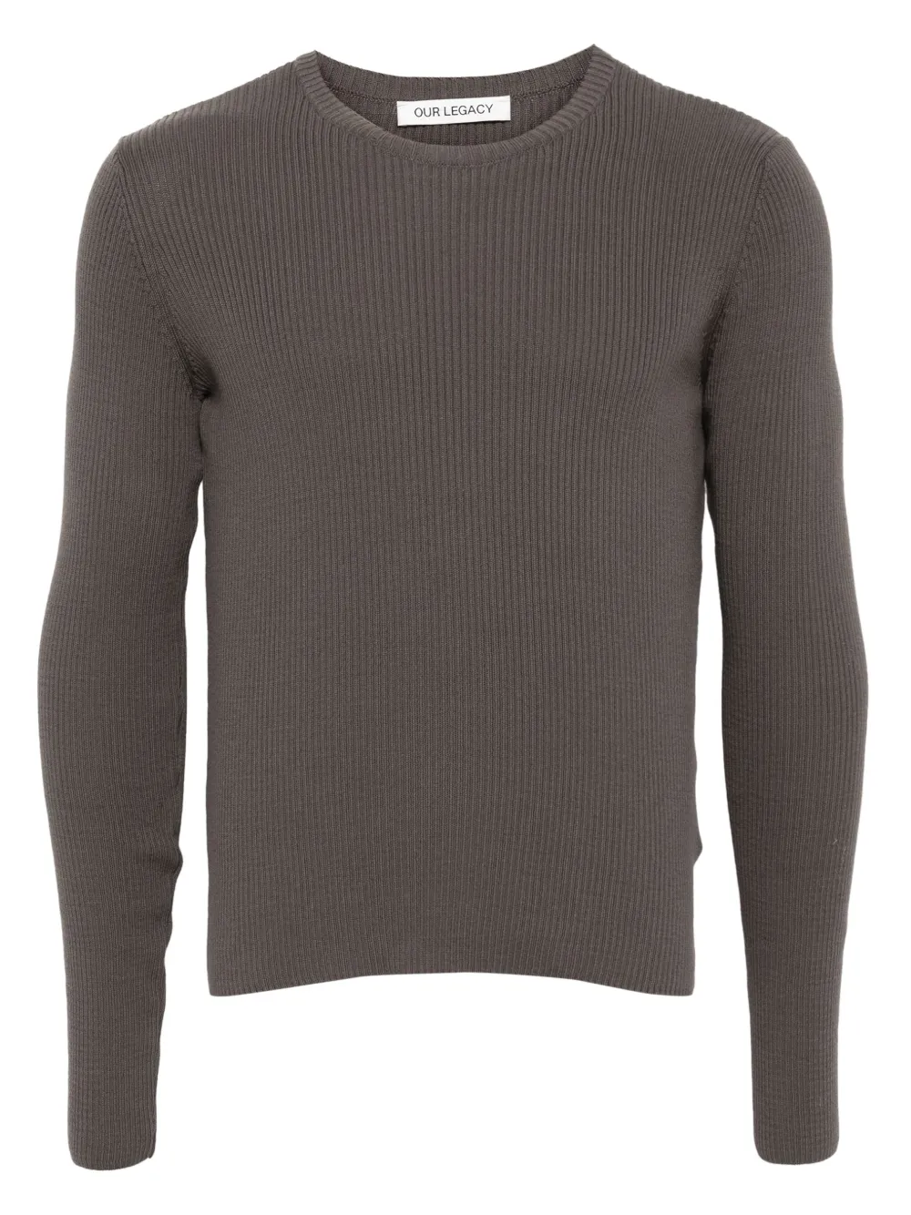 OUR LEGACY Compact round-neck T-shirt | Brown | Image 1