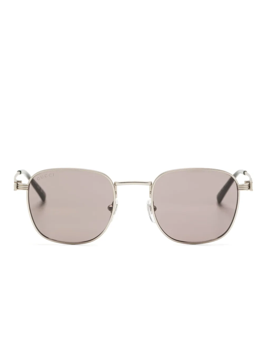 Gucci Zonnebril met rond montuur Zilver
