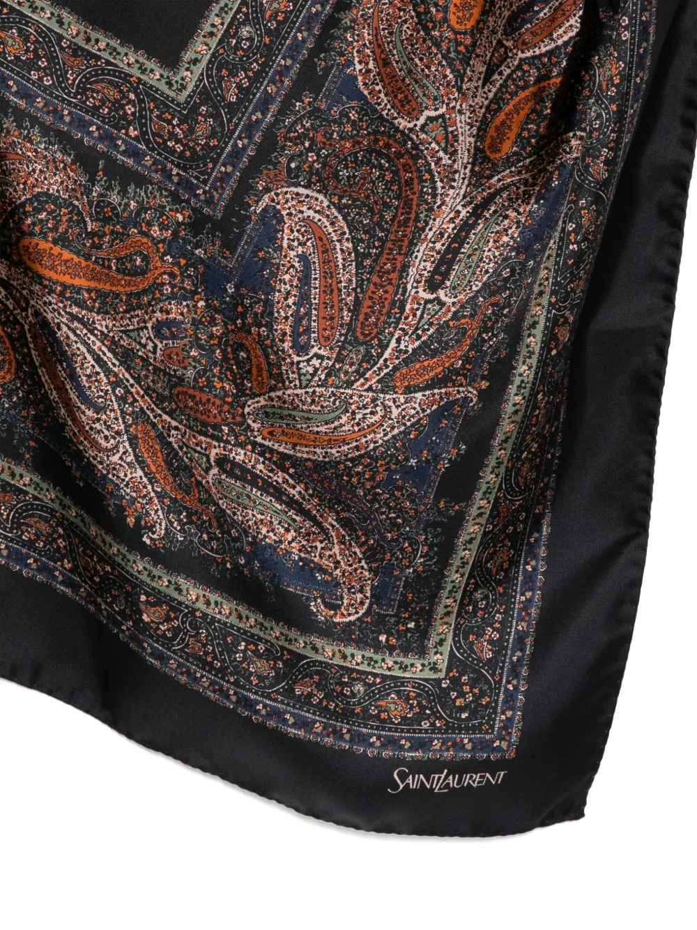 Saint Laurent Geometric Paisley sjaal - Blauw