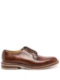 Brunello Cucinelli calfskin derby shoes - Brown