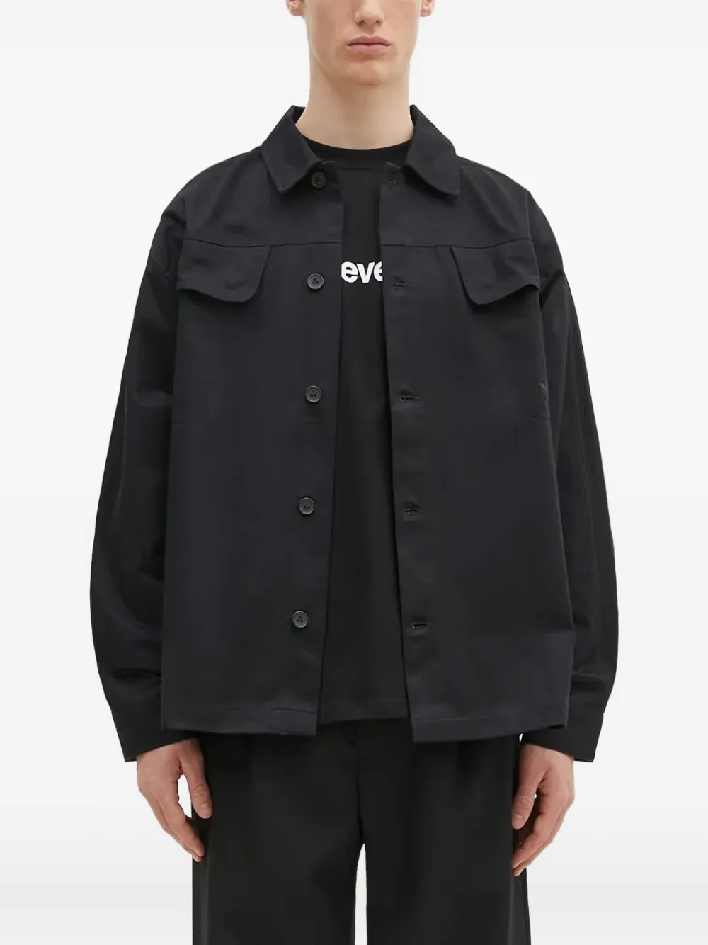 adidas pocket-detail shirt | Black | Image 1