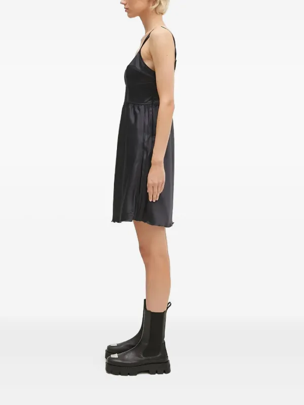 Adidas satin-panelled Slip Dress | Black | FARFETCH