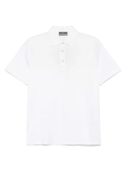 Herno polo à logo embossé - Blanc - Herno - Modalova