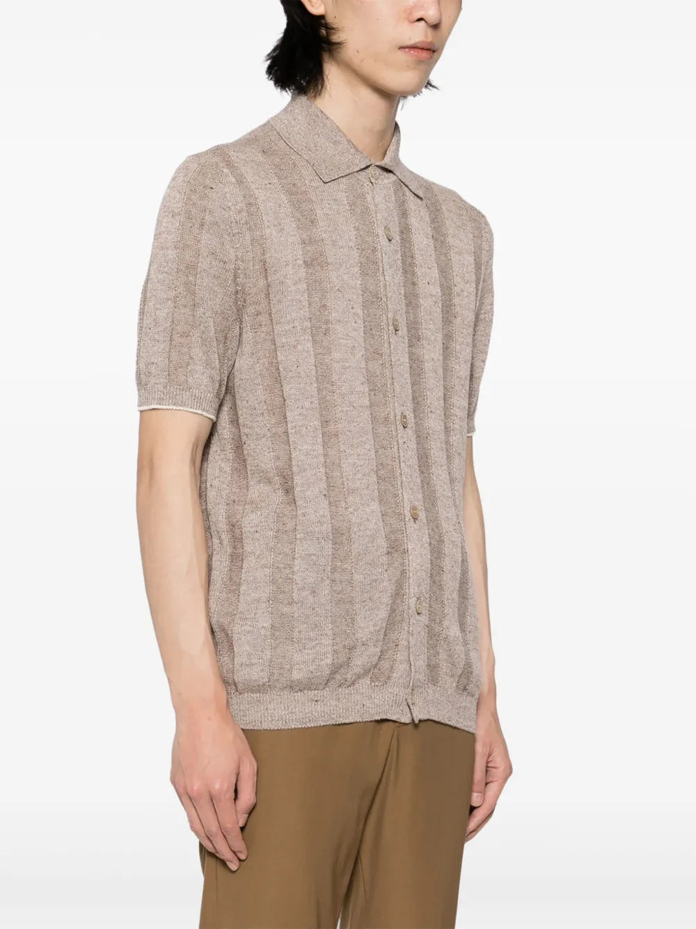 Brunello Cucinelli Vest met korte mouwen Bruin