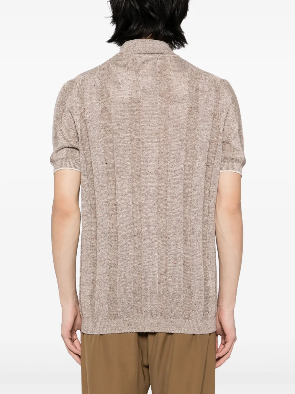 Brunello Cucinelli Vest met korte mouwen Bruin