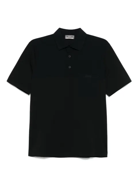 Herno logo-debossed polo shirt 