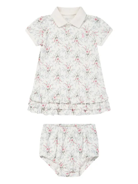 POLO RALPH LAUREN KIDS floral-print polo dress