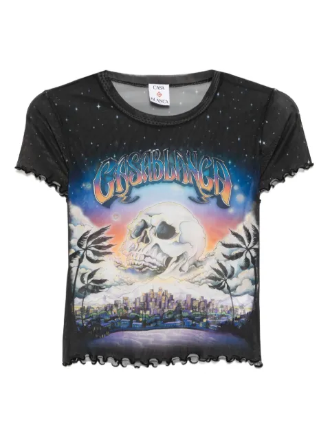 Casablanca printed mesh T-shirt