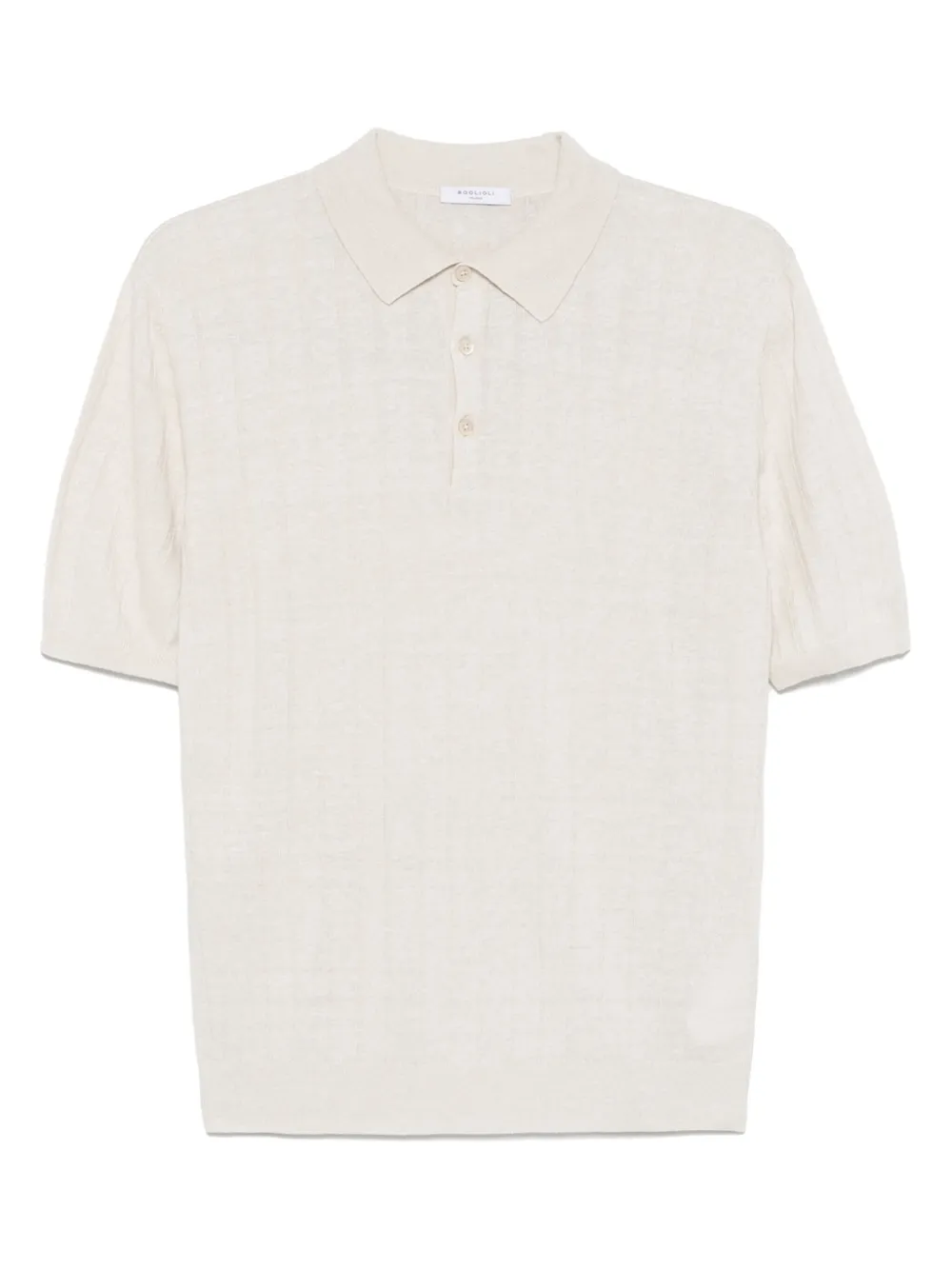 Boglioli Light Beige Flat-ribbed Linen In Neutrals