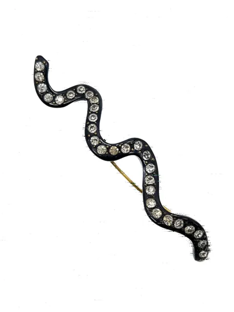Jennifer Gibson Jewellery 1930s pre-owned Art Deco Crystal Snake brooch
