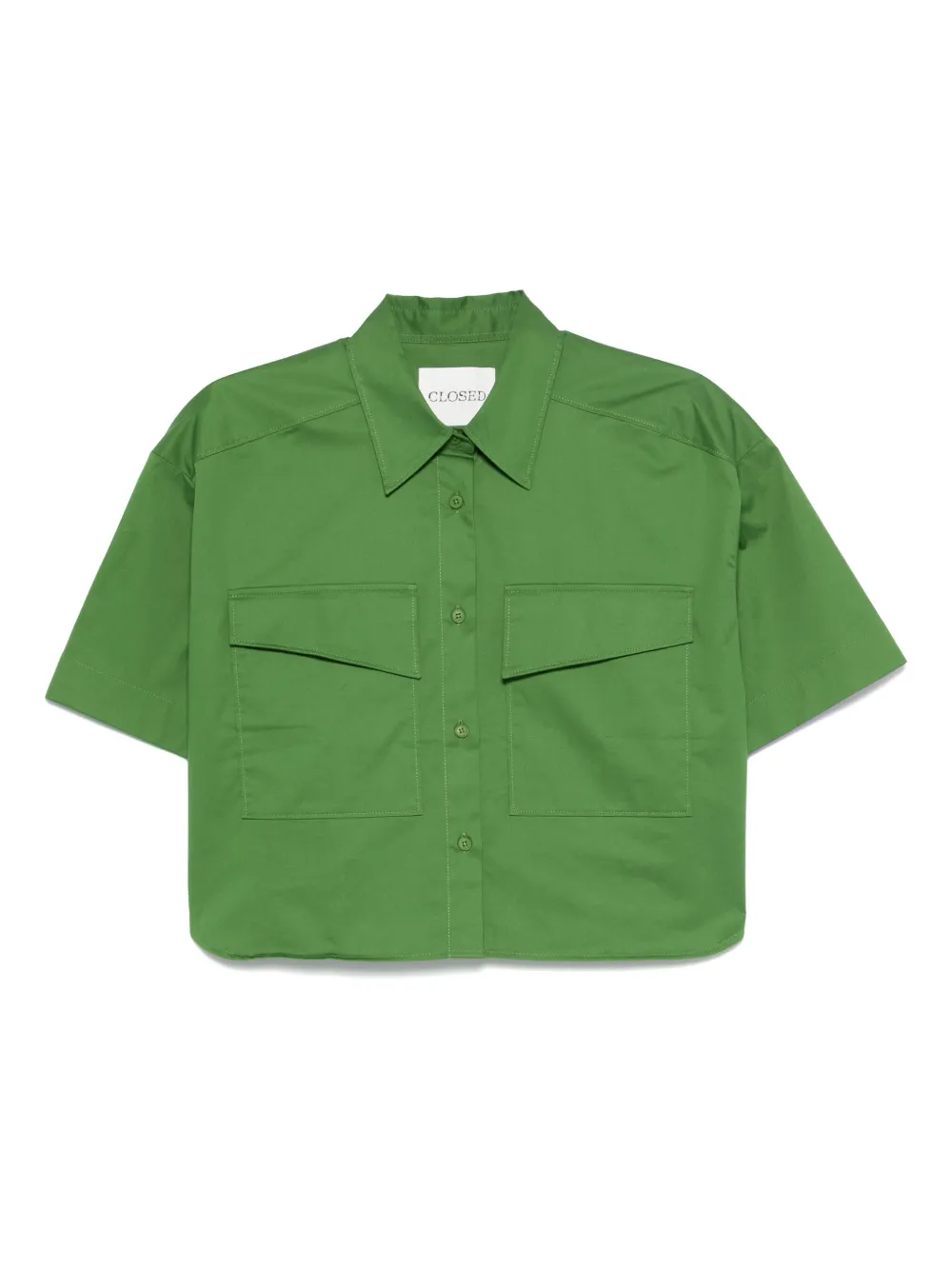 Closed Popeline blouse Groen