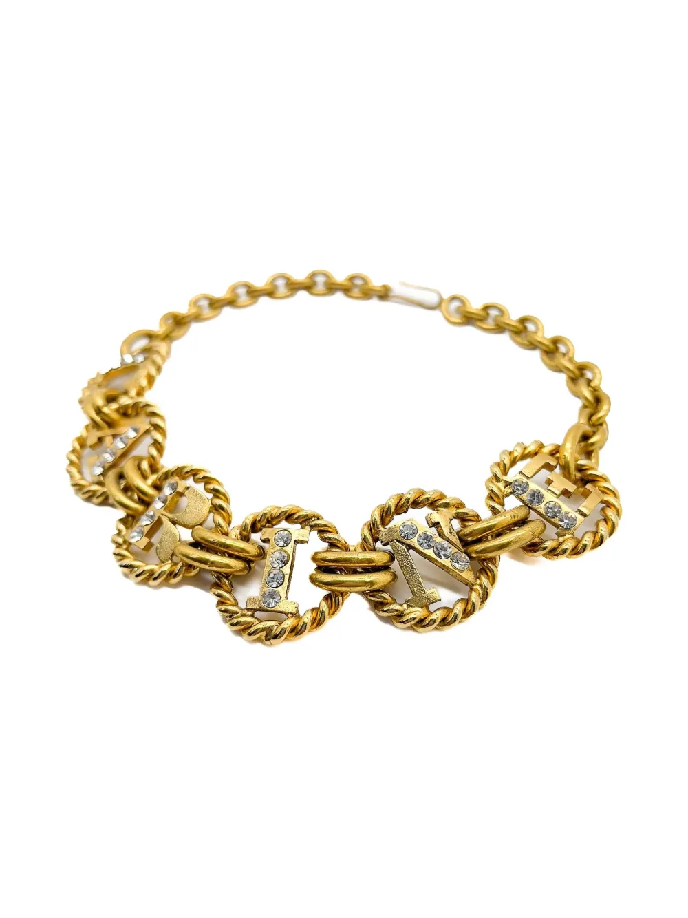 Pre-owned Jennifer Gibson Jewellery X Carine Roitfeld 1980s Paris Chocker In Gold