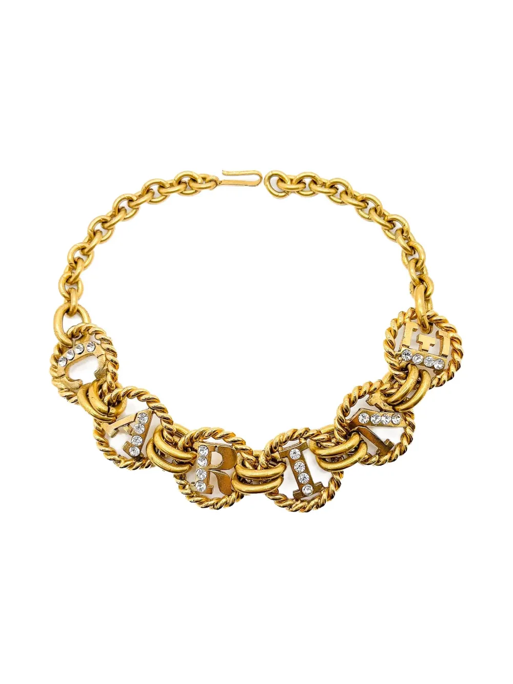 Pre-owned Jennifer Gibson Jewellery X Carine Roitfeld 1980s Paris Chocker In Gold