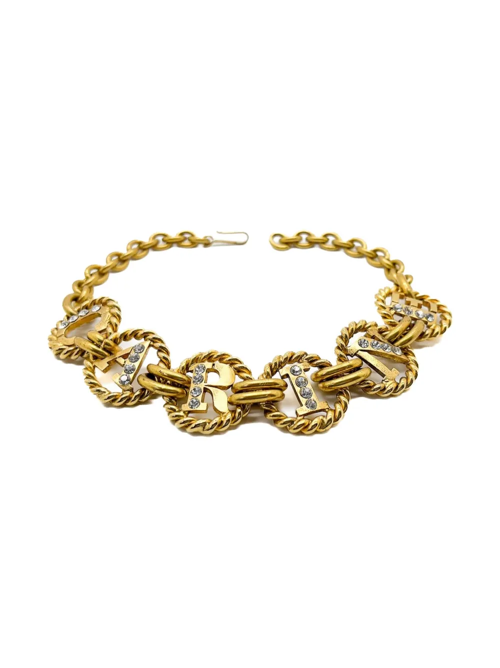 Pre-owned Jennifer Gibson Jewellery X Carine Roitfeld 1980s Paris Chocker In Gold