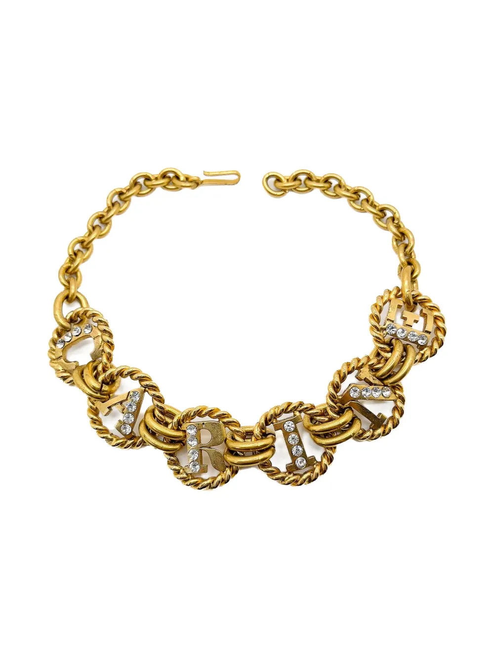 Pre-owned Jennifer Gibson Jewellery X Carine Roitfeld 1980s Paris Chocker In Gold