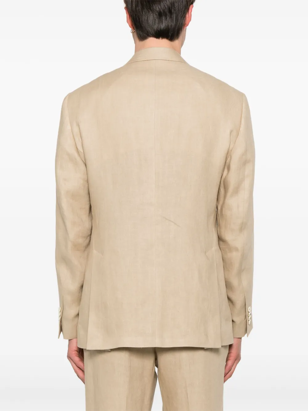 Lardini Linnen blazer Beige