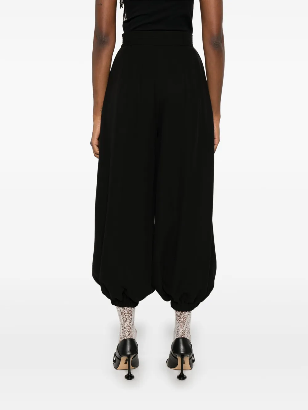Valentino Garavani Broek met elastische enkels Zwart