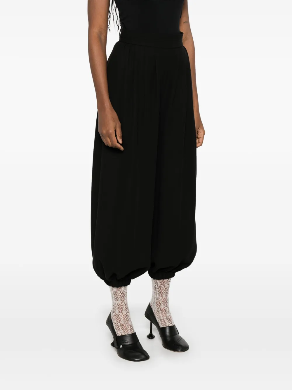 Valentino Garavani Broek met elastische enkels Zwart