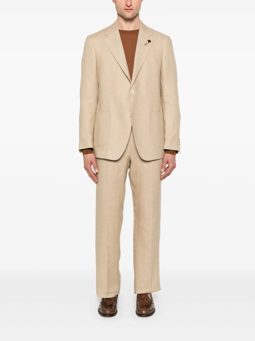 Lardini linen trousers | Regular-Fit & Straight Leg Pants | Image 2