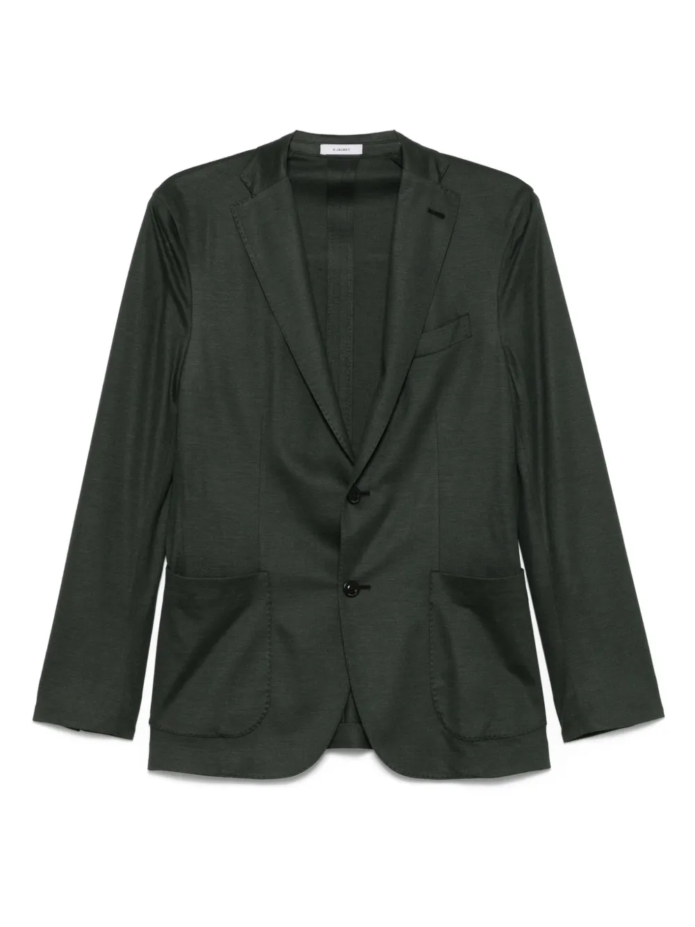 Boglioli piqué-weave blazer | Green | Image 1