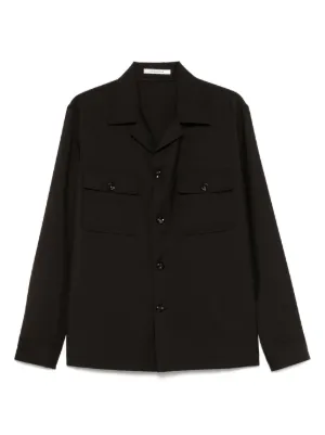 Giorgio Armani ジップアップ シャツ | ブラック | FARFETCH JP