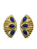 Jennifer Gibson Jewellery 1980s French Fan earrings - Gold