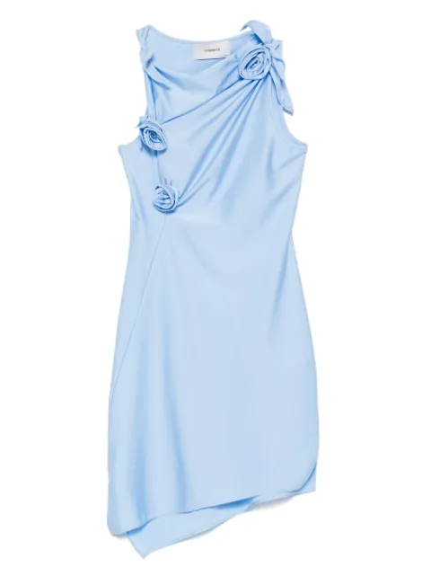 Coperni vestido corto asimétrico con motivo floral