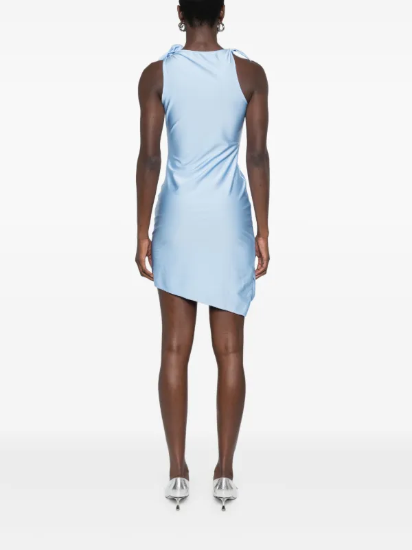 パーティードレス Coperni COPR154F5001 Dresses Asymmetric flower mini dress Coperni Asymmetric Flower Mini Dress - Isola Blue – Kith