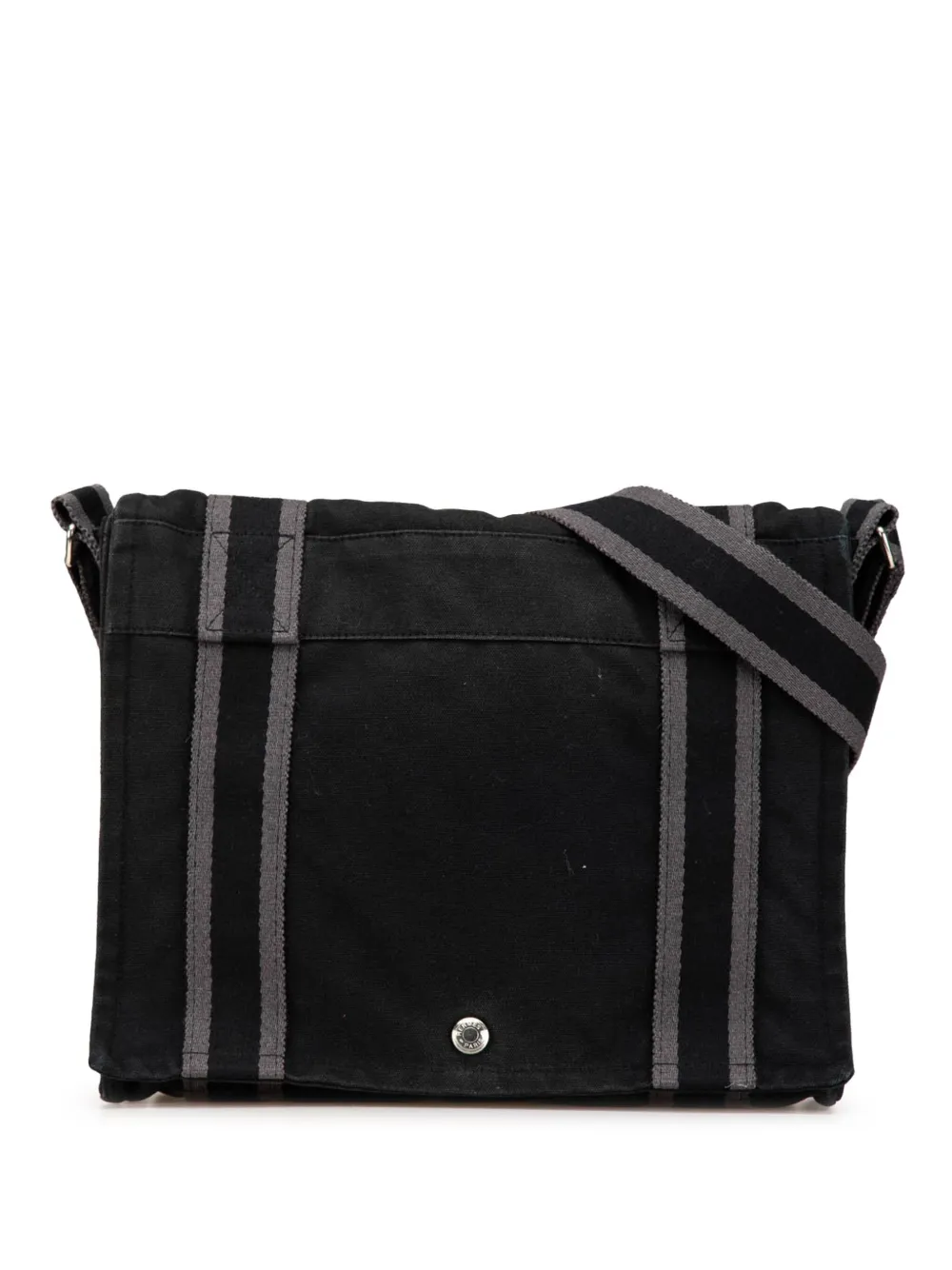 Hermès Pre-Owned 20th Century キャンバス フールトゥ ブザス PM ショルダーバッグ - ブラック Hermès Pre-Owned 20th Century キャンバス フールトゥ ブザス PM ショルダーバッグ - ブラック