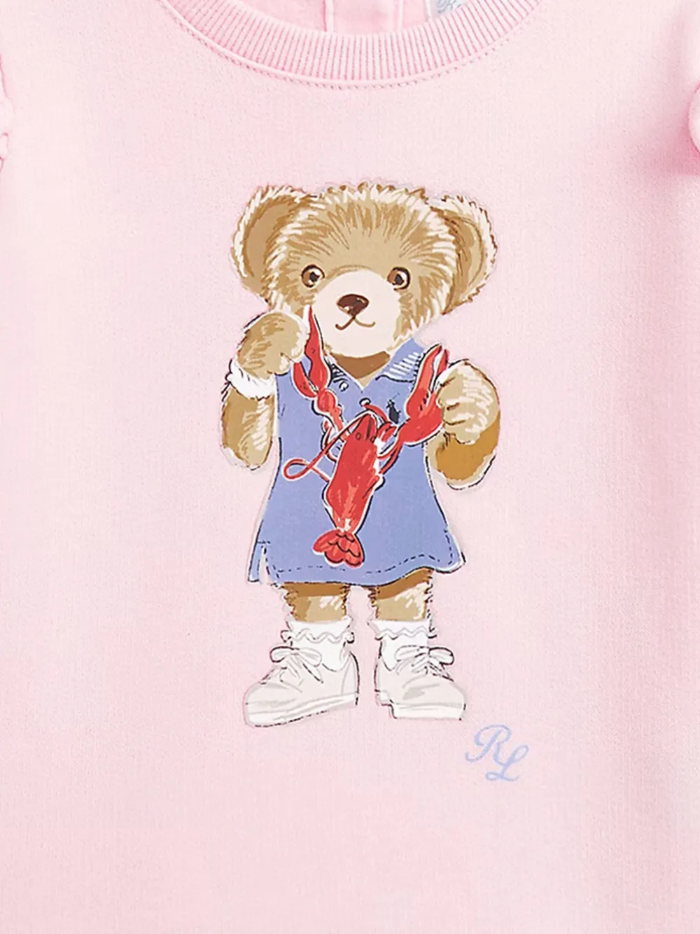 POLO RALPH LAUREN KIDS bear-motif sweatshirt Roze