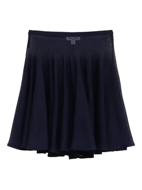 Alaïa falda midi con diseño tejido