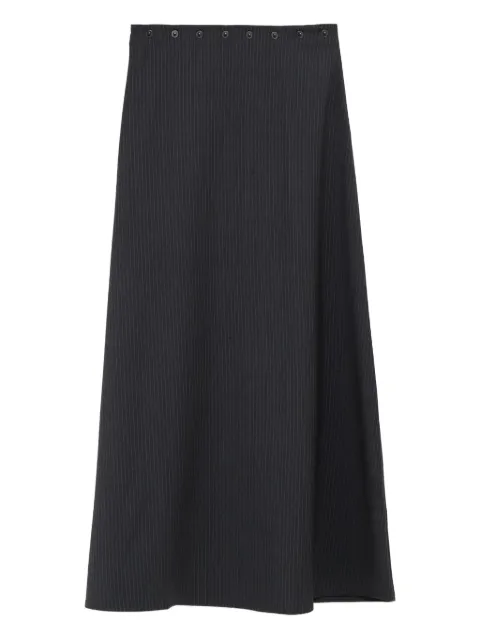 Paloma Wool falda midi con estampado de rayas diplomáticas