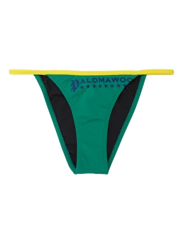 Paloma Wool Slip Bikini Con Stampa Verde FARFETCH IT