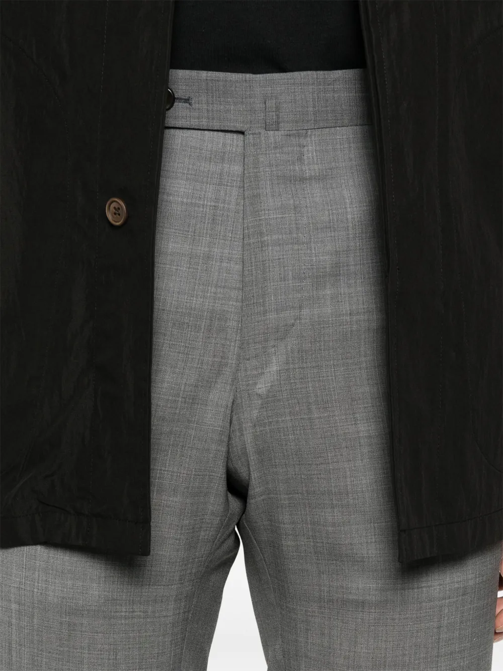PT Torino Broek van scheerwol Grijs