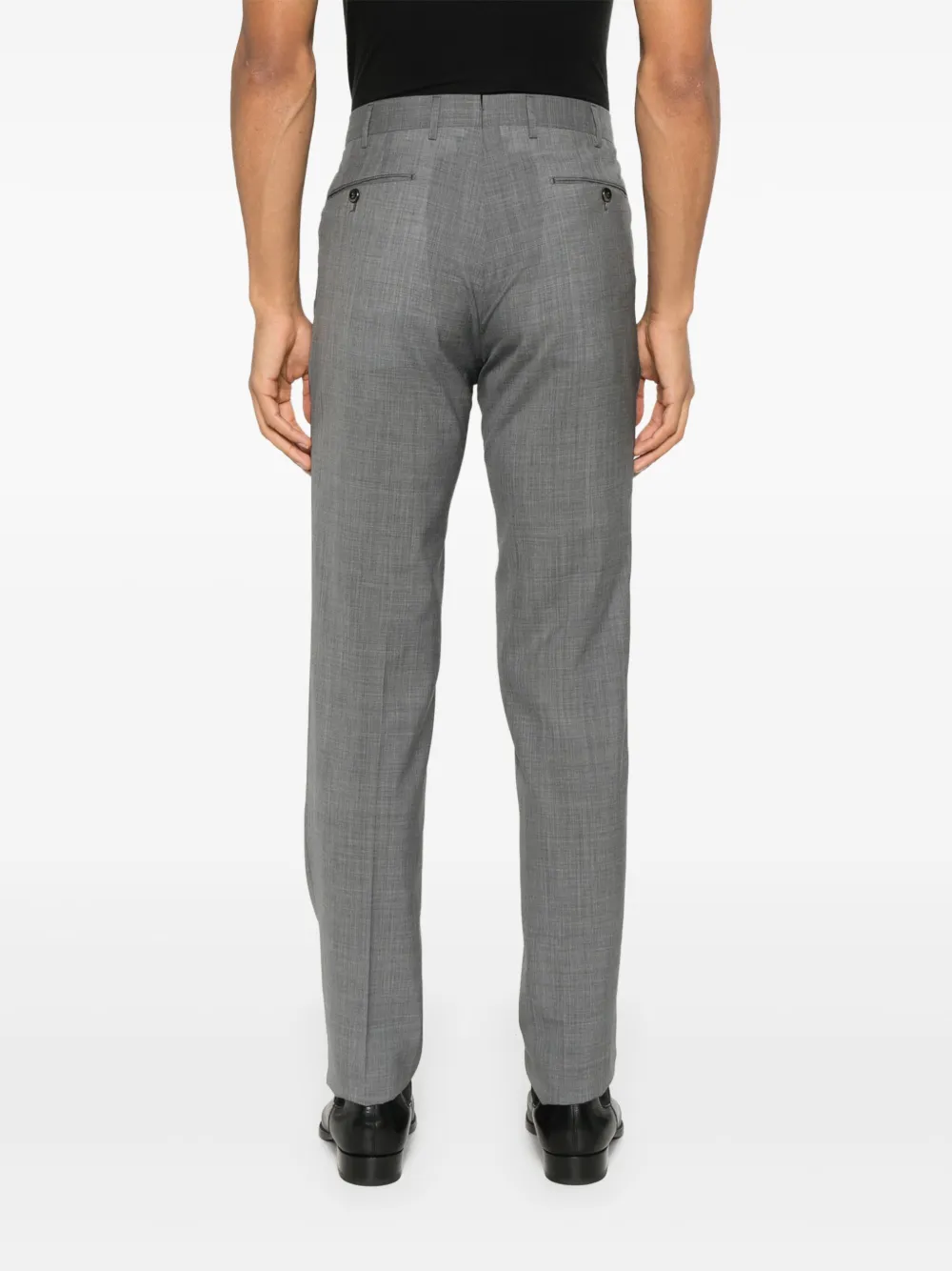 PT Torino Broek van scheerwol Grijs