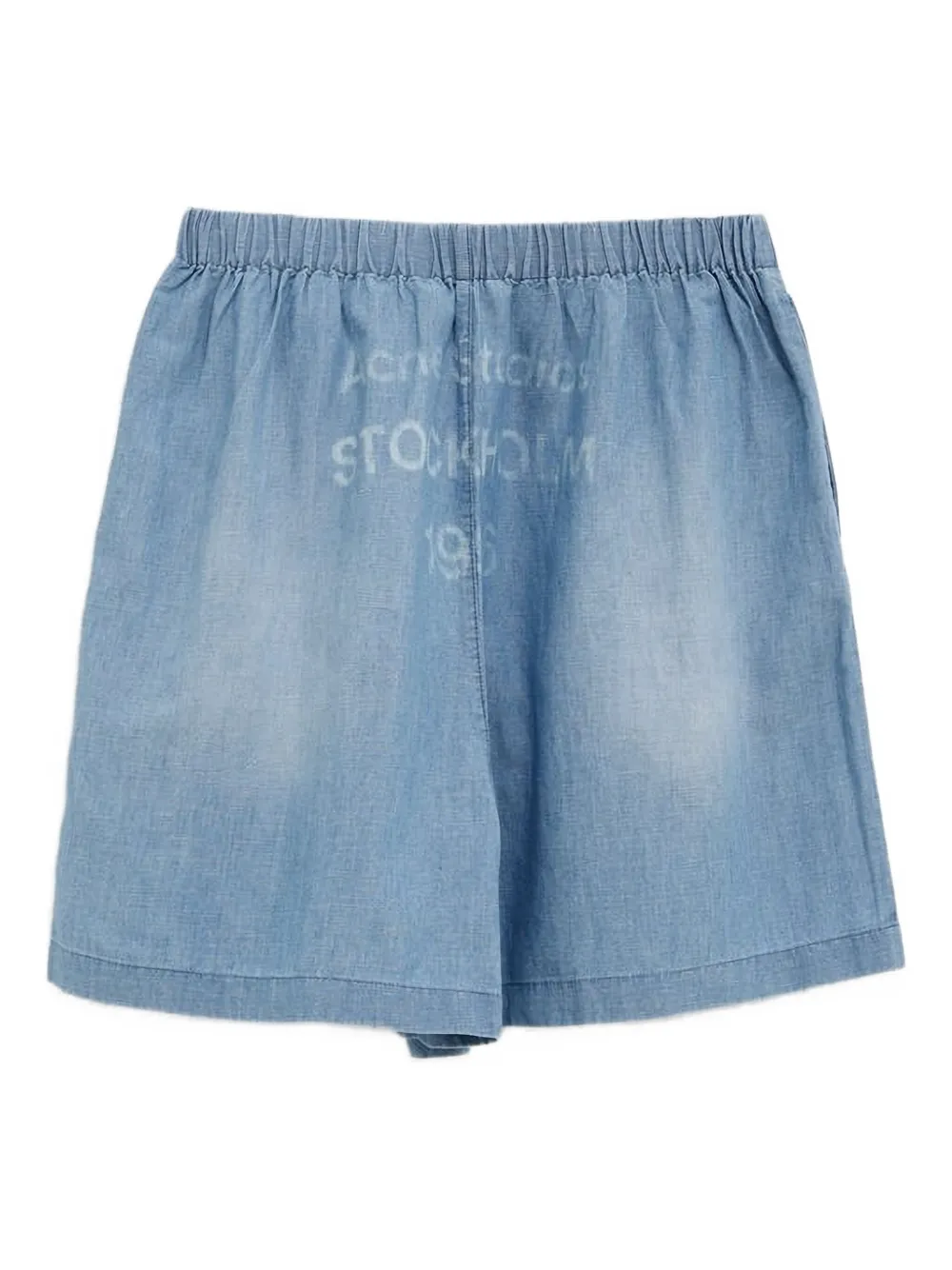 Acne Studios Shorts met logo - Blauw