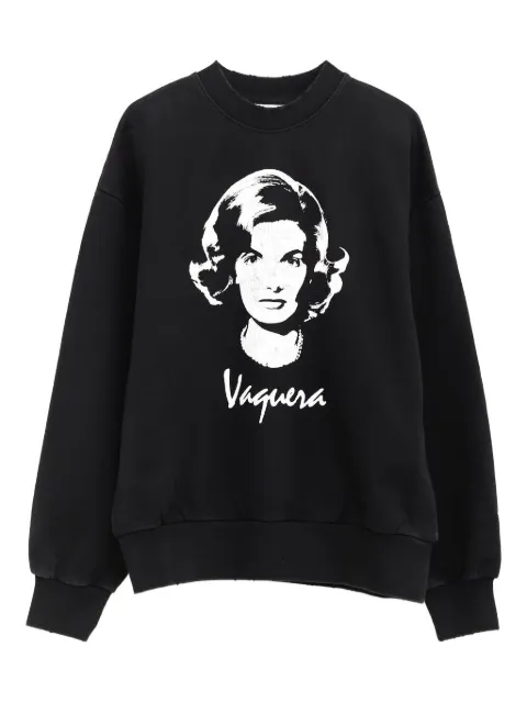 Vaquera sudadera con estampado gráfico