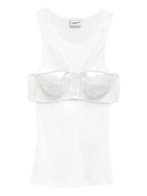 Vaquera bra-detail tank top