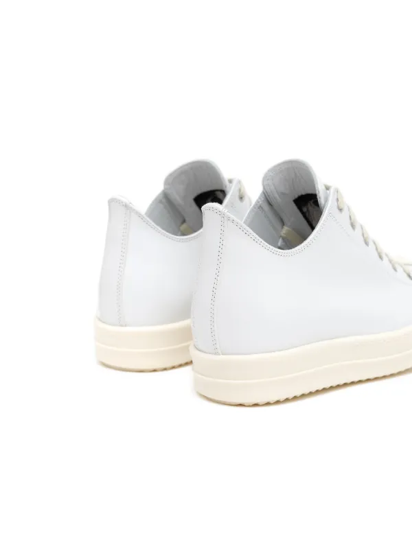 Rick Owens ホワイト Hollywood ローカット レザー スニーカー Rick Owens Hollywood スニーカー | ホワイト | FARFETCH JP