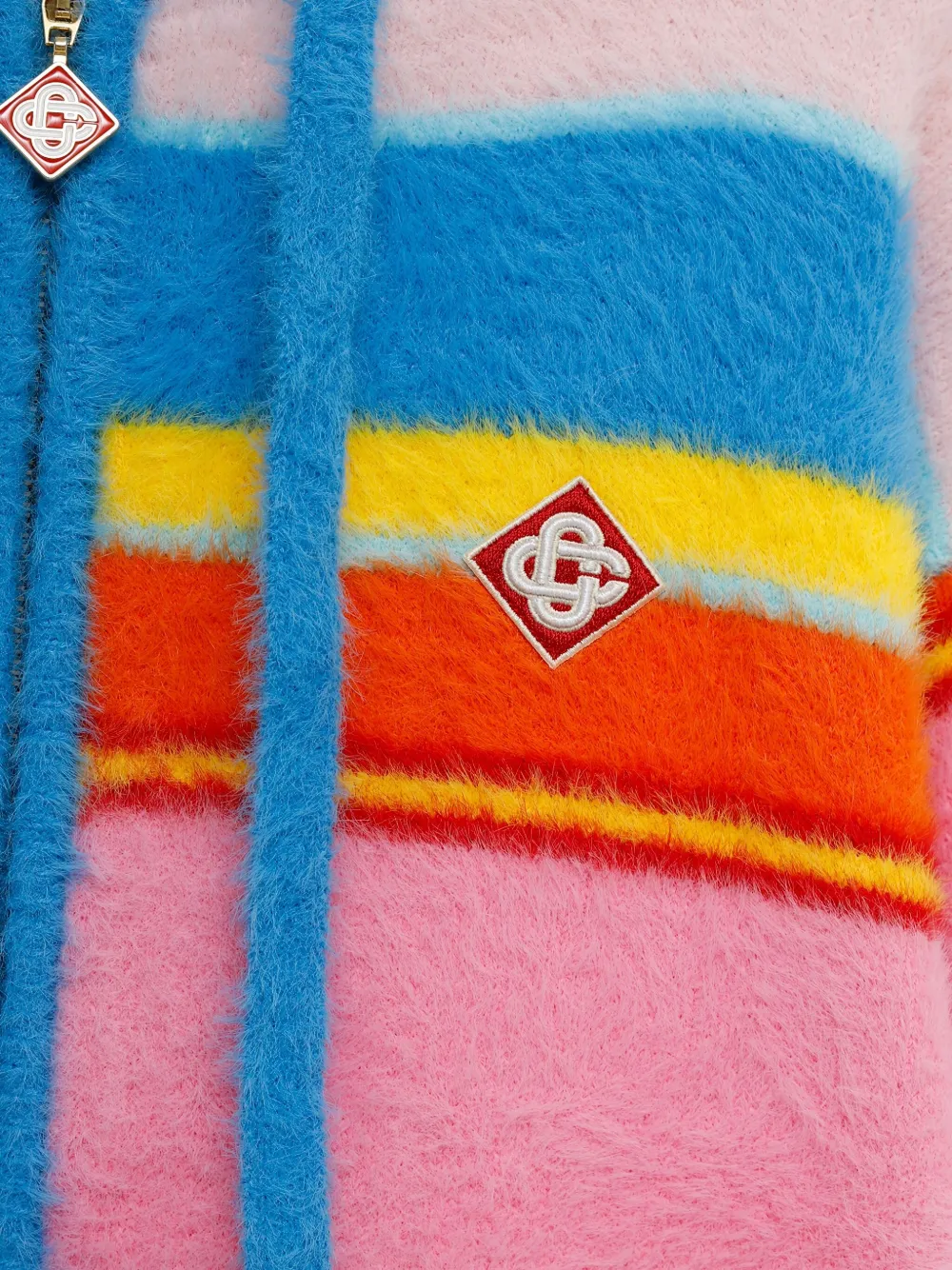 Casablanca Gestreepte hoodie Blauw
