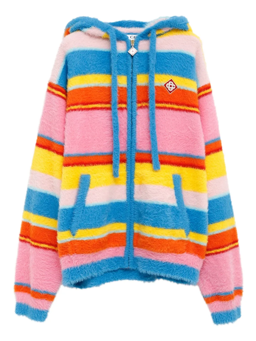 Casablanca Gestreepte hoodie Blauw