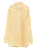 Cristaseya striped button-up shirt - Yellow