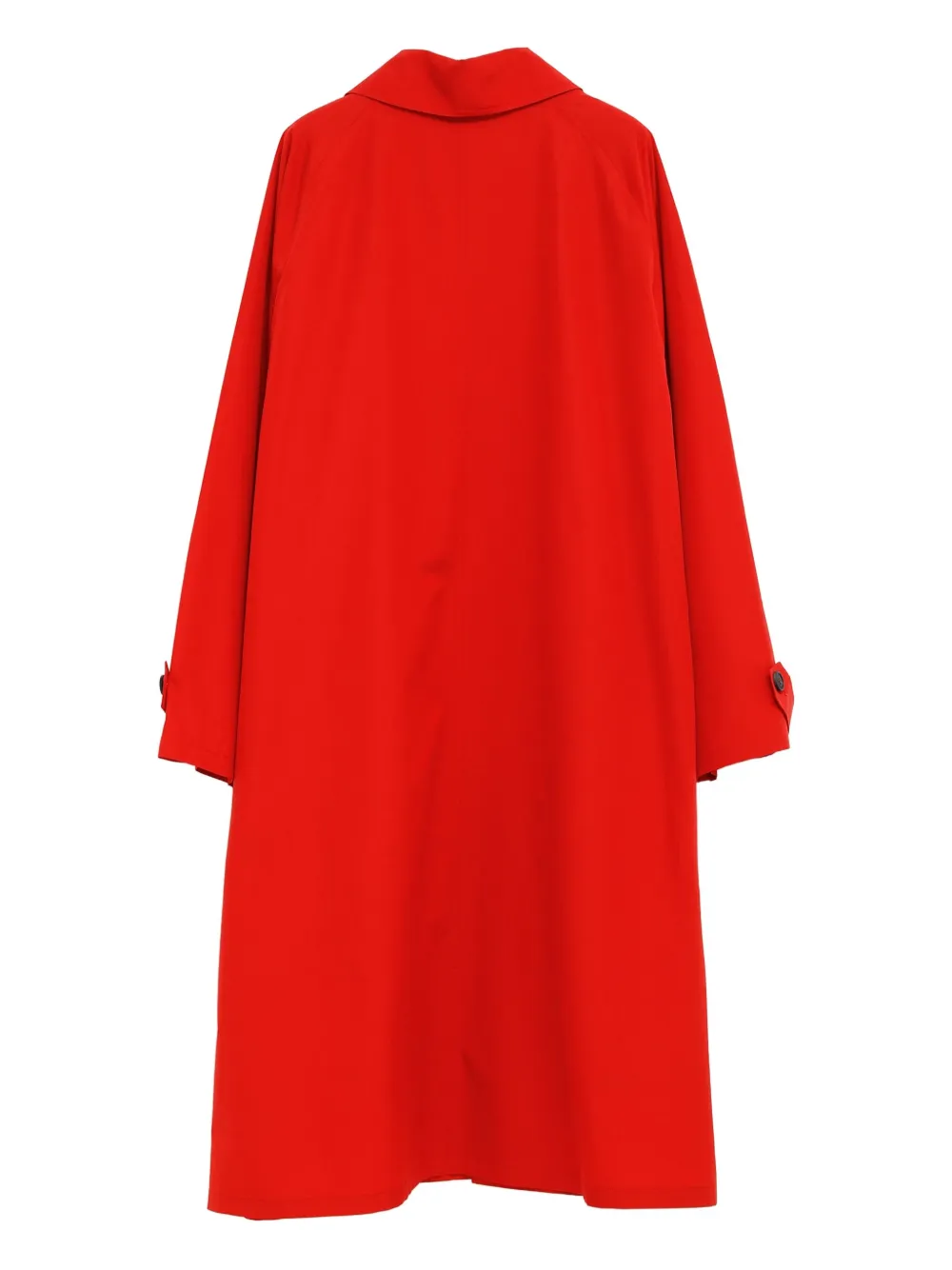 Cristaseya Button-up Trench Coat In Red