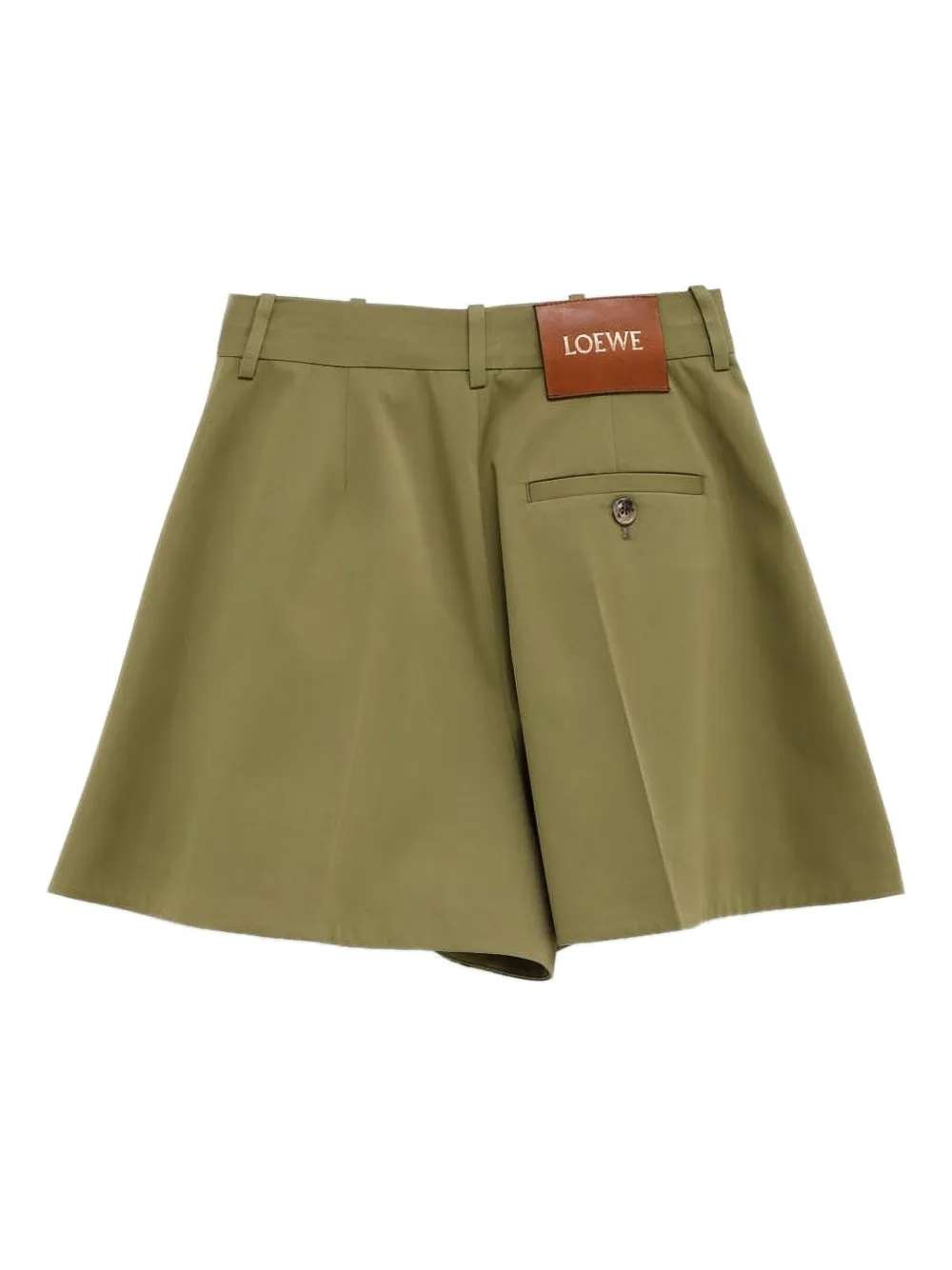 LOEWE Trapeze formele shorts Groen