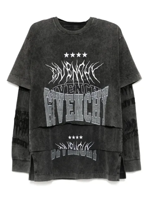 Givenchy playera con mangas a capas