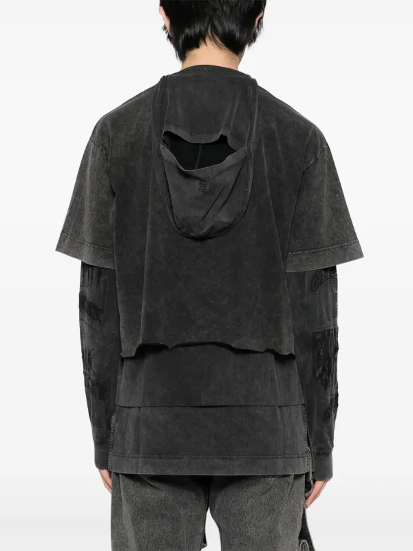 Givenchy layered-sleeve T-shirt | Black | FARFETCH