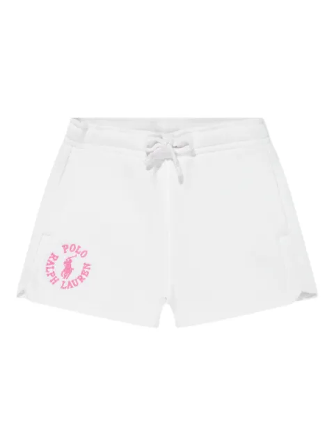 POLO RALPH LAUREN KIDS logo-embroidered sweat shorts